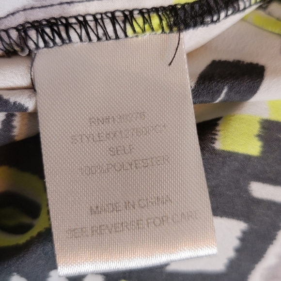 Daniel Rainn Womens 2x Tribal Geometric Print Peasant Tunic Top Blouse - Picture 9 of 9